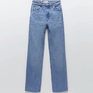 Zara high rise wide leg jeans NEW